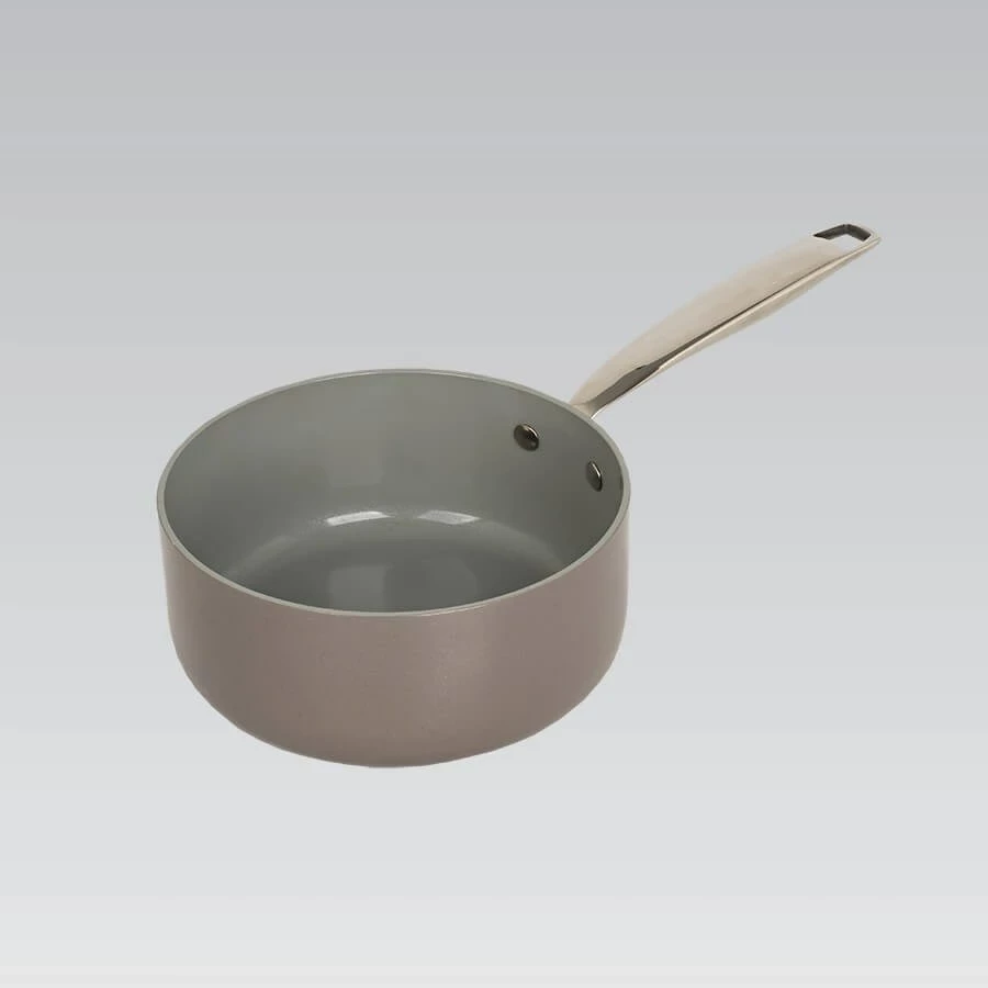 Lonček za kuhanje, 1,9 L, 18 cm, s steklenim pokrovom, gri - Maestro MR-4009-18S