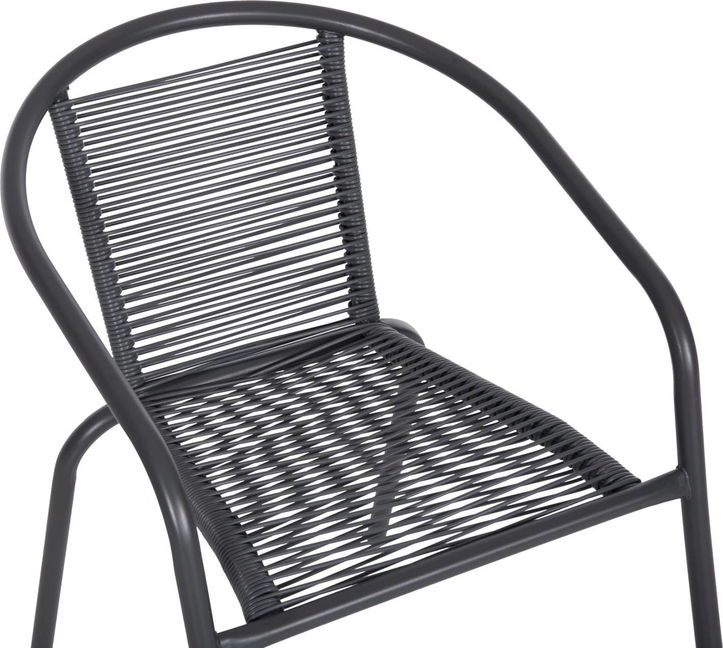 Stabilen naslanjač SWIFTER FH5969.01 iz kovine v sivi barvi-sintetični ratan v sivi barvi 54x61x75Hcm