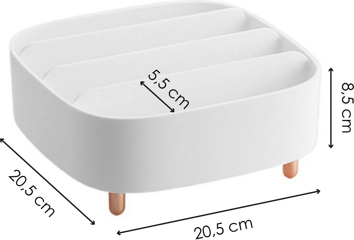 Organizator za ličila Hermia Concept Ayklorgnzr, bel