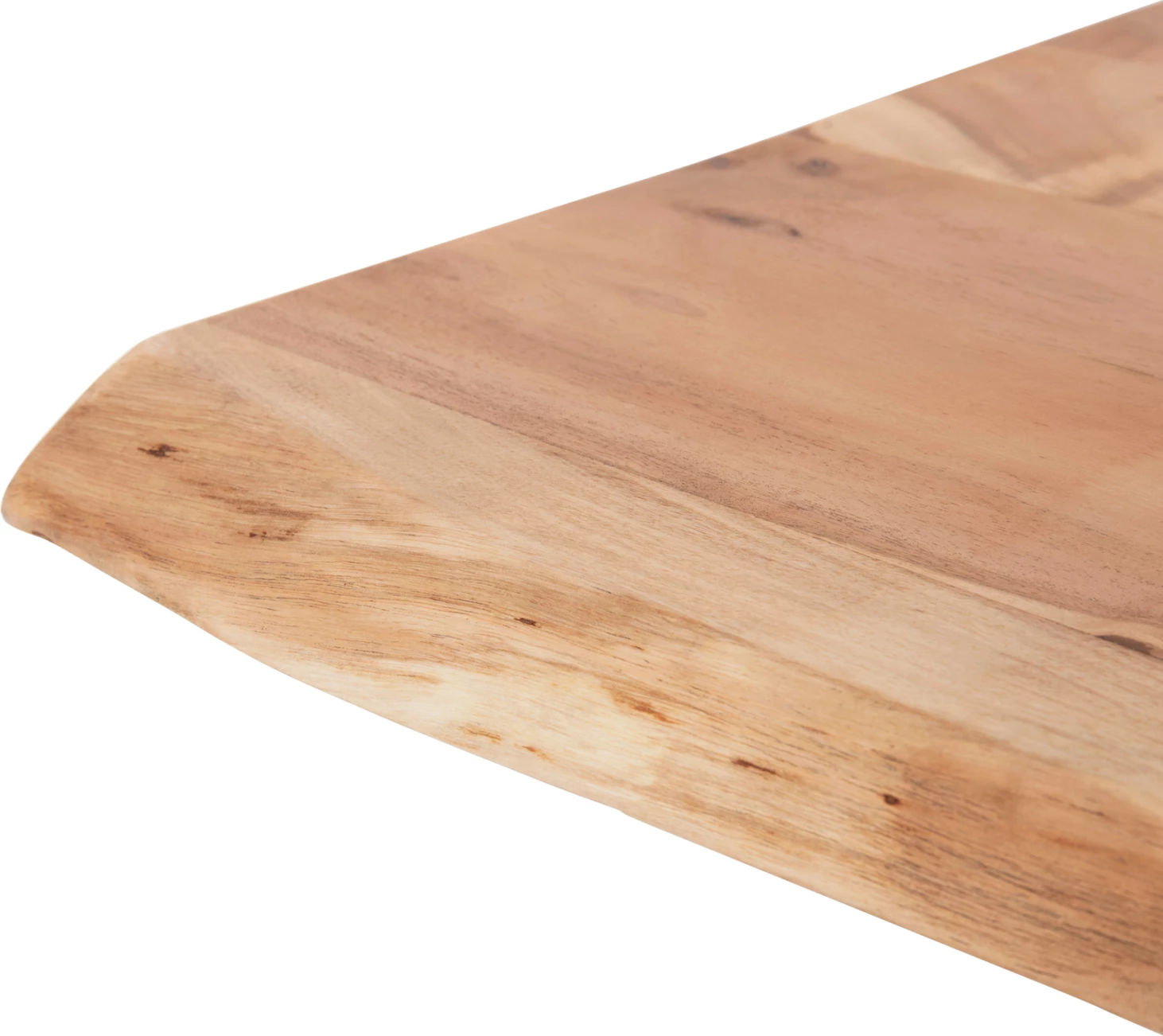 Jedilna miza MONTANA iz masivnega lesa akacije 240x101x78H cm. Debelina mizne plošče 3.5 cm