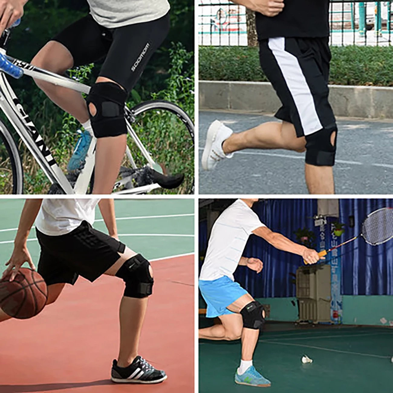 Športni ščitnik za koleno Rockbros LF1106L, L, črn
