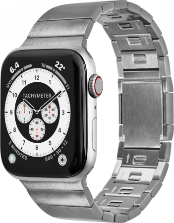 Kovinski pašček za Apple Watch LAUT LINK 2.0, 42/44/45/49 mm, srebrn