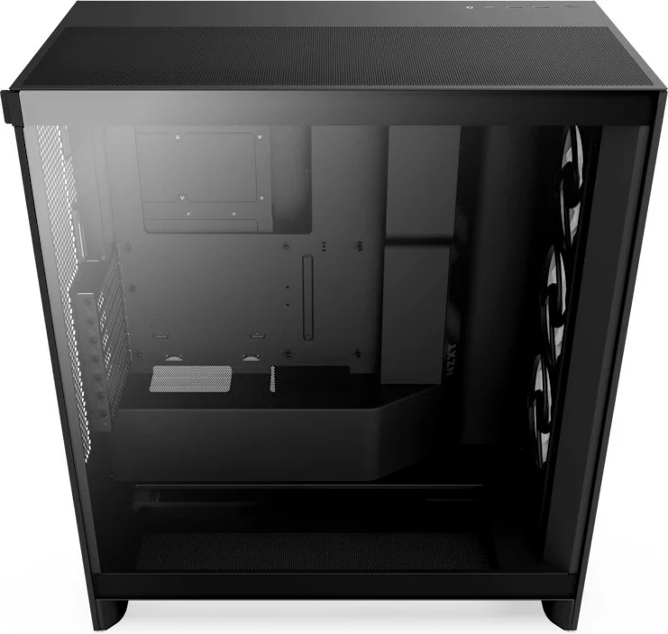 Ohišje NZXT H7 Flow RGB (CM-H72FB-R1), črno