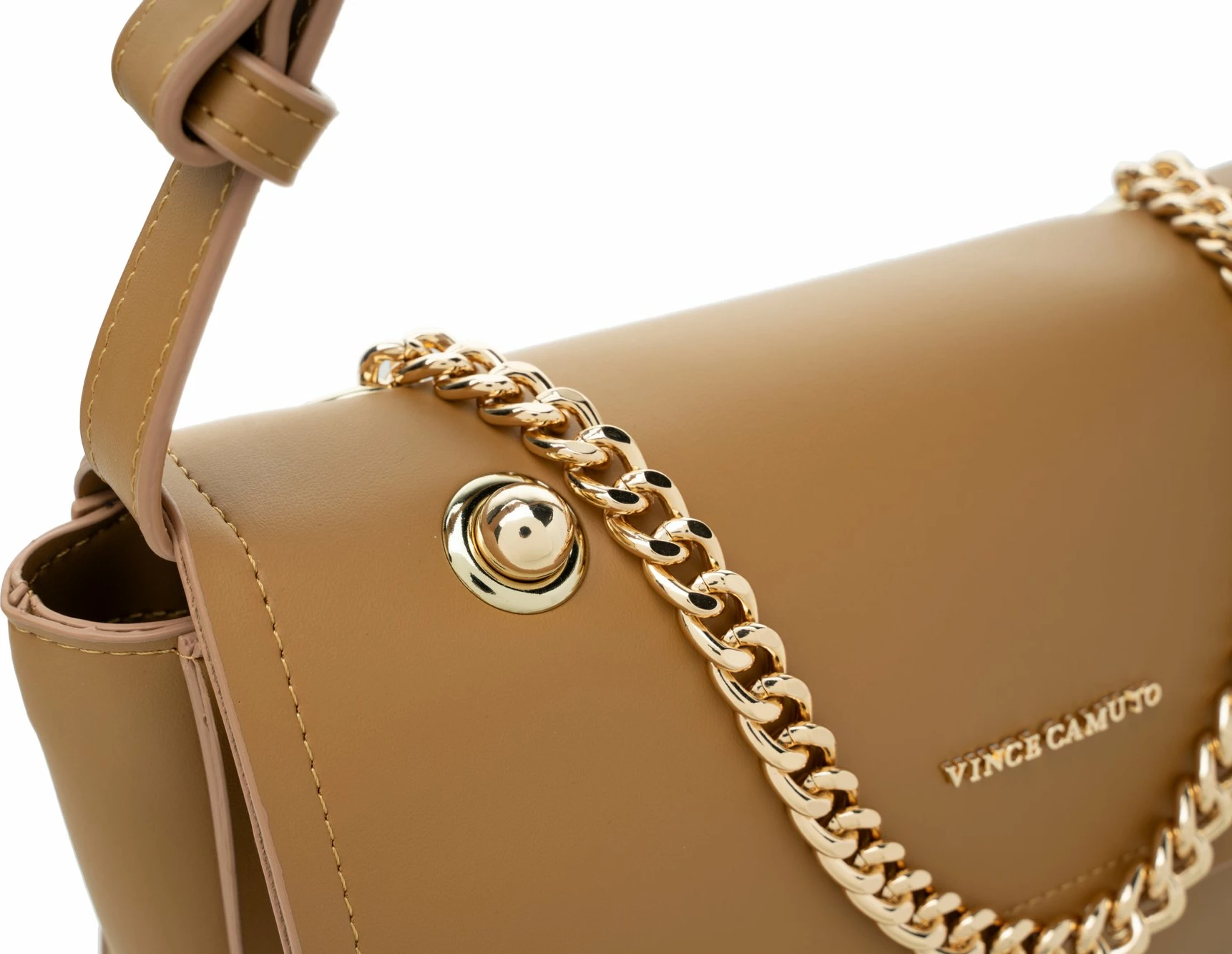 Črta moda v barvi gorčice, Vince Camuto Sorrento, torbica za čez ramo