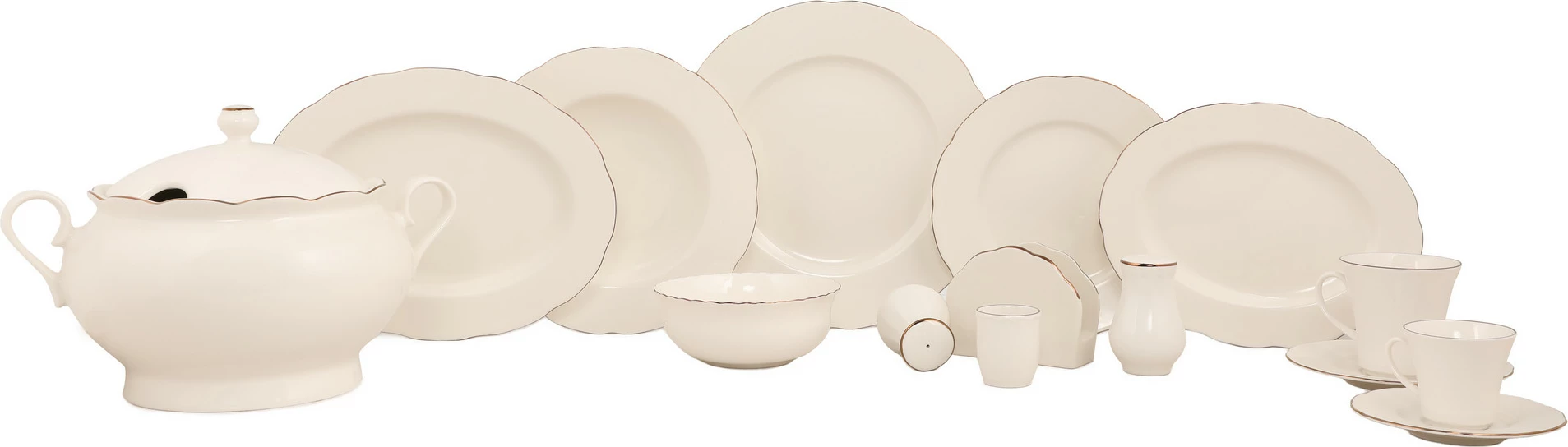 Set porcelani za kosilo, 83-delni, Hermia Concept BNOLY83YT120