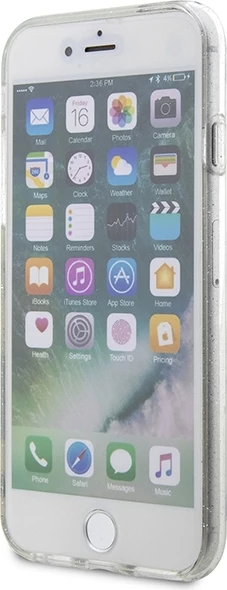 Transparenten ovitek za telefon z bleščicami Karl & Choupette, Karl Lagerfeld KLHCI8HNKCTGT za iPhone 7/8/SE 2020/SE 2022