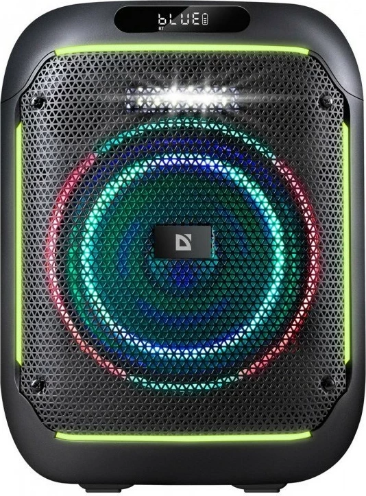 Prenosni zvočnik Defender Boomer, 65 W, Bluetooth, LED, črn