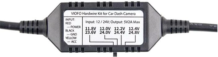 Napajalni kabel za avto video snemalnik z miniUSB, komplet z 8 adapterji Viofo HK3-MINI-SET