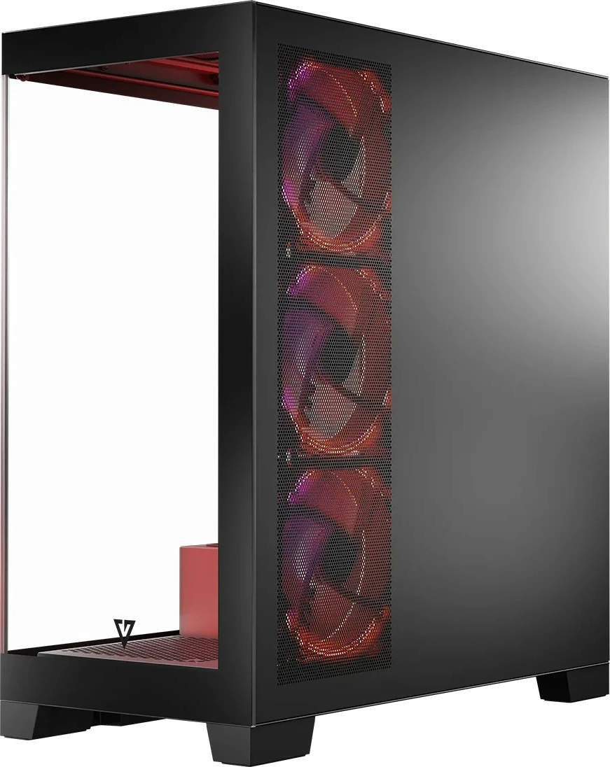 Računalniško ohišje MODECOM Volcano Space ARGB, Midi Tower, kaljeno steklo, črno