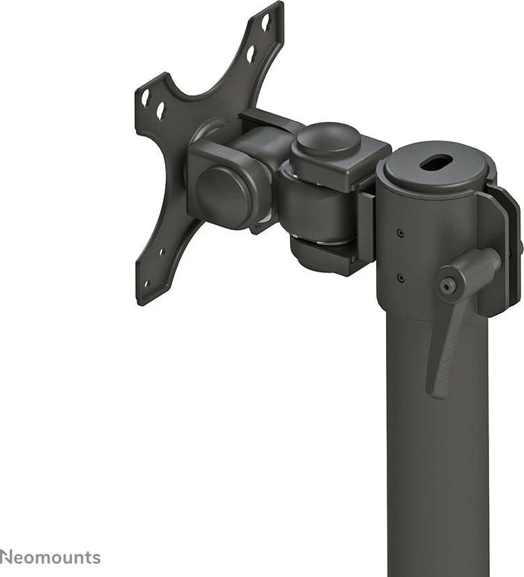 Dvojni nosilec za ukrivljene monitorje Neomounts FPMA-D960DVBLACKPLUS, s sponko, 15 kg, 49", črn