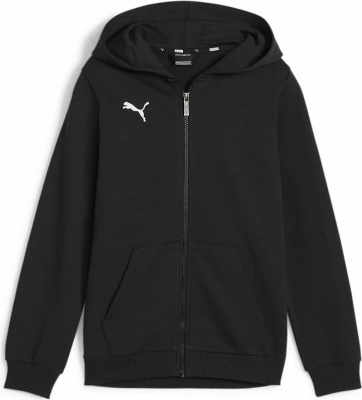 Pulover s kapuco za otroke Puma, črn