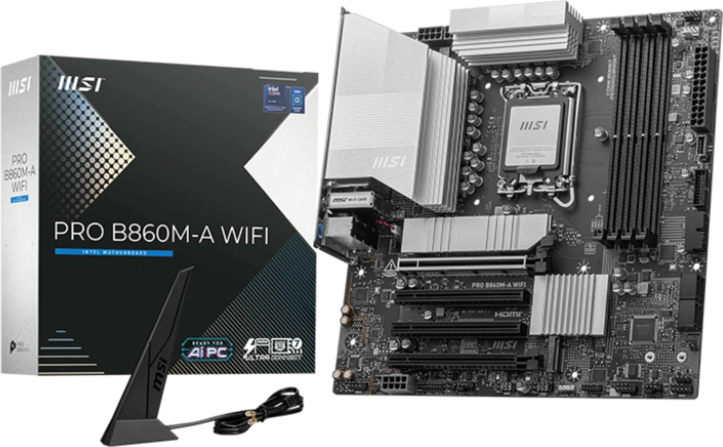 Matična plošča MSI PRO B860M-A WIFI, micro ATX, LGA1851