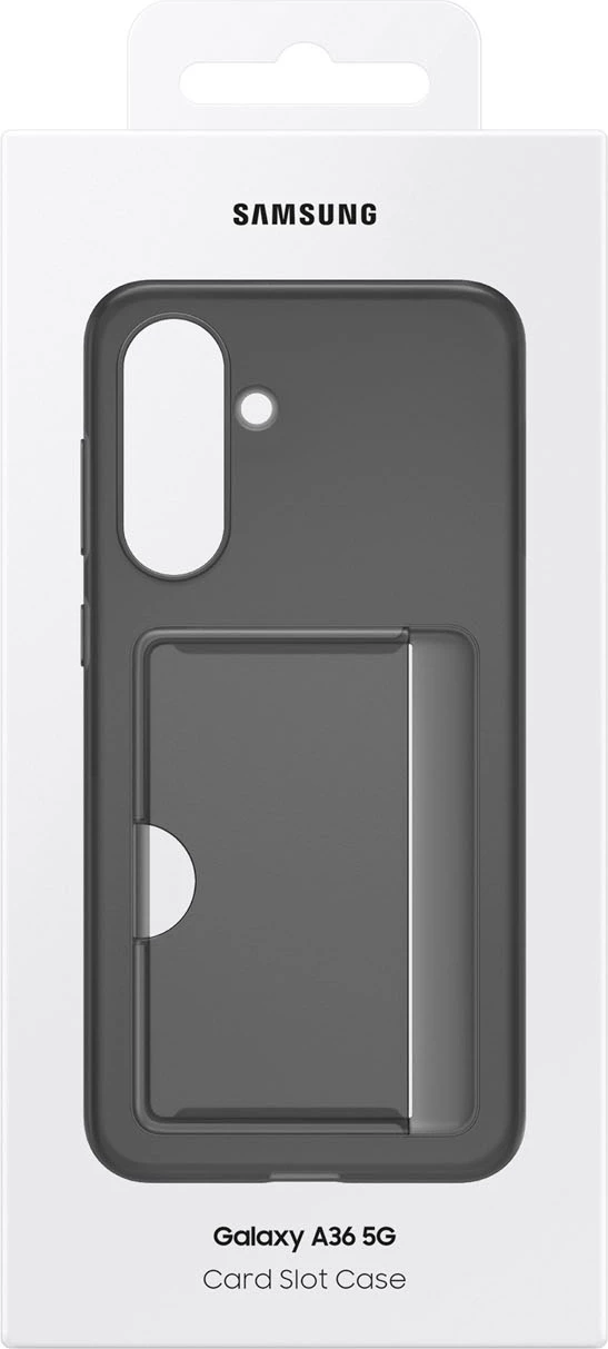 Ovitek z žepi za kartice Samsung EF-OA366TBEGWW za Galaxy A36 5G, črn