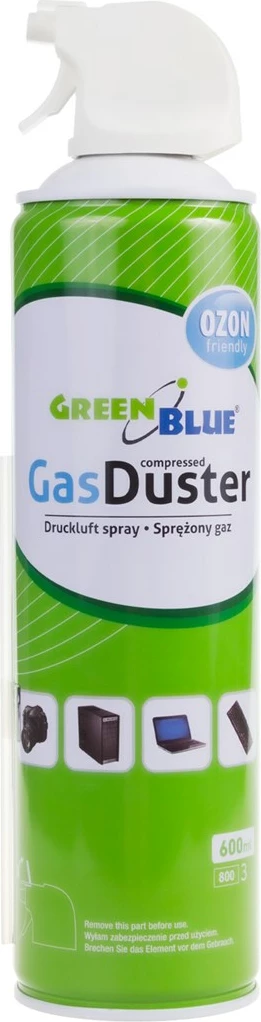 Stisnjen zrak 600 ml, pištolni razpršilnik GreenBlue GB600