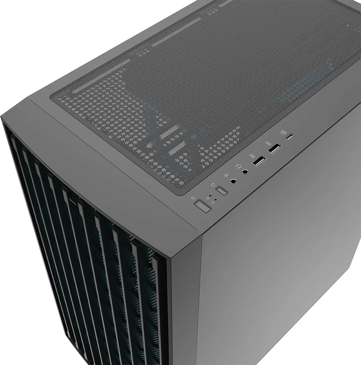 Ohišje MODECOM Breeze ARGB FLOW Midi, ATX, kaljeno steklo, črno