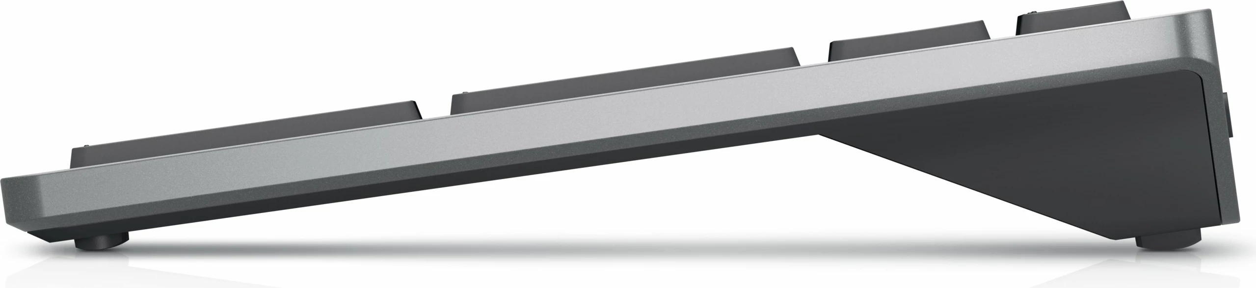 Brezžična tipkovnica, DELL KB740, RF Wireless + Bluetooth, scissor key, QWERTZ, siva, črna