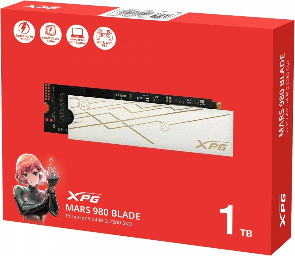 Notranji SSD Adata XPG MARS 980 BLADE, 1TB, M.2 2280, PCIe 5.0