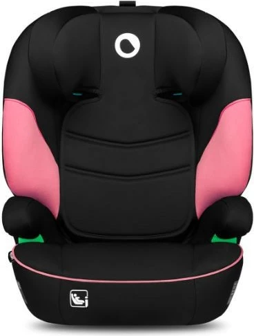 Otroški avtosedež Lionelo Lars i-Size za otroke, 100–150 cm, 15–36 kg, črno/rožnat