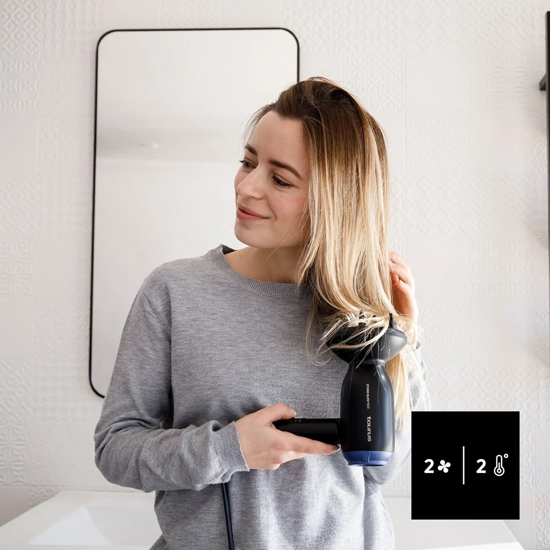 Sušilnik las, Taurus Studio Glow 1500, 1400 W, črn