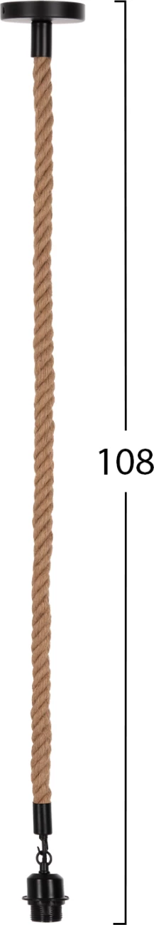 Stropna viseča svetilka FH4043 vrv dolžine 1m in debeline 2cm - E27 vtičnica