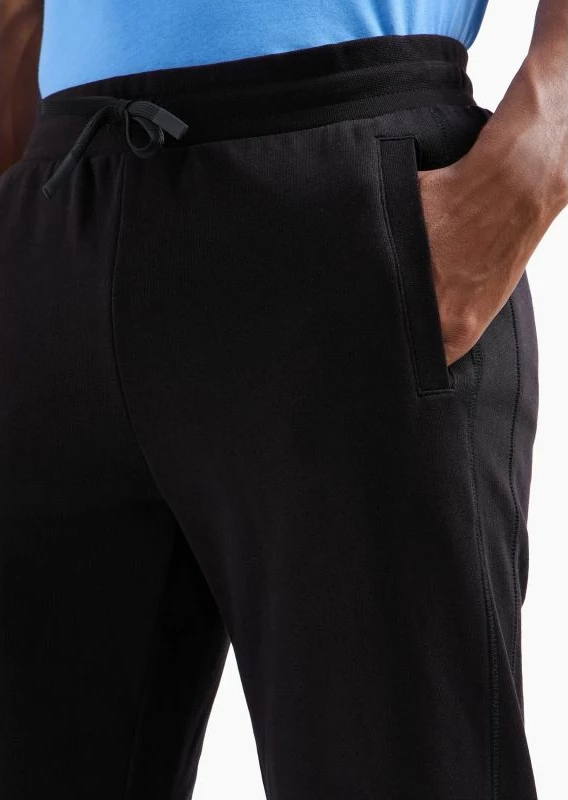 Športne hlače Emporio Armani, moške, črne