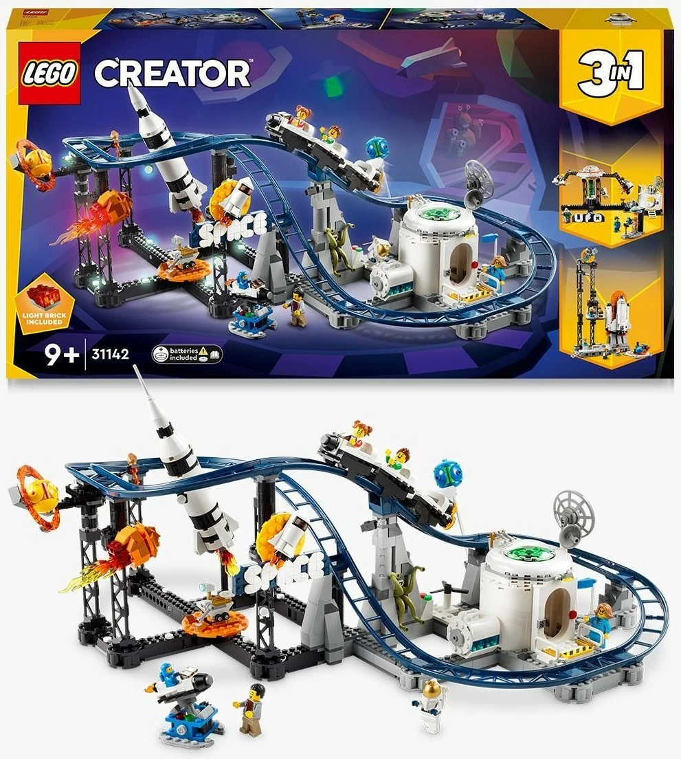 Vesoljski tobogan LEGO Creator 3in1, 9+, 874 delov, plastika