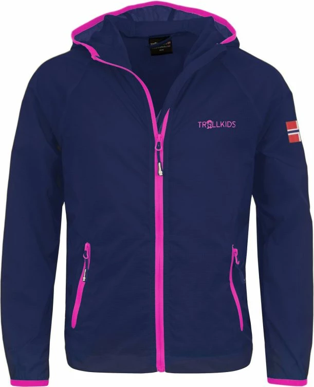 Lahka otroška jakna Trollkids, temno modra