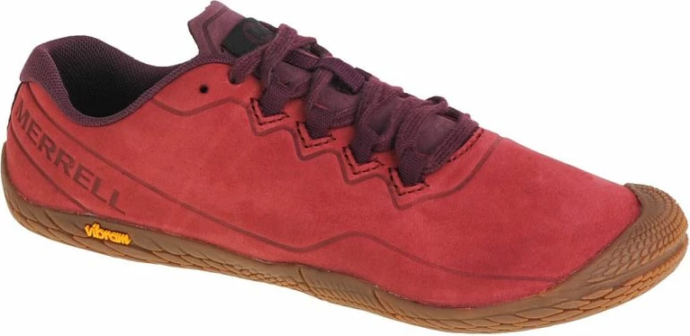 Tekstilne tekaške copate Vapor Glove 3 Luna Leather Merrell, rdeče, ženske