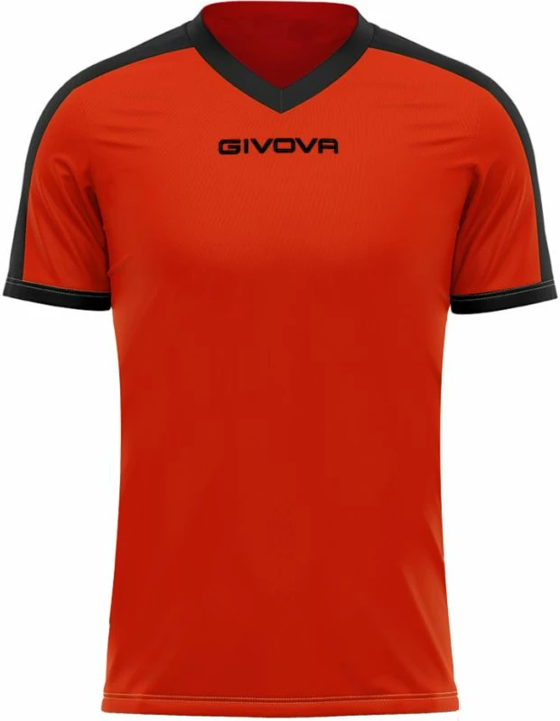 Športna majica Givova Revolution za moške, črno-oranžna