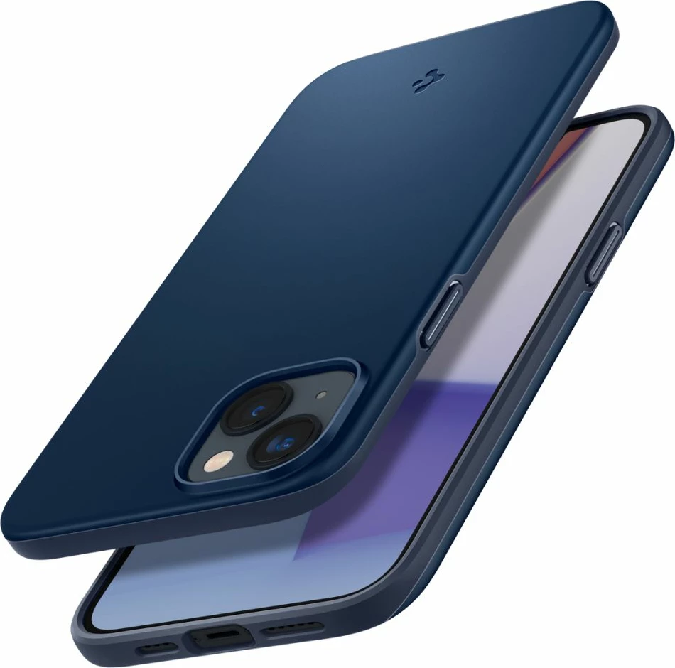 Ovitek za telefon, ultra tanek Thin Fit, 1,55 mm, TPU+PC, modre barve, Spigen za iPhone 14 Plus