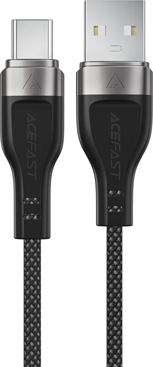 Magnetni kabel za polnjenje in podatke Acefast C11-04, USB-A na USB-C, 1,2 m, 3A, črn