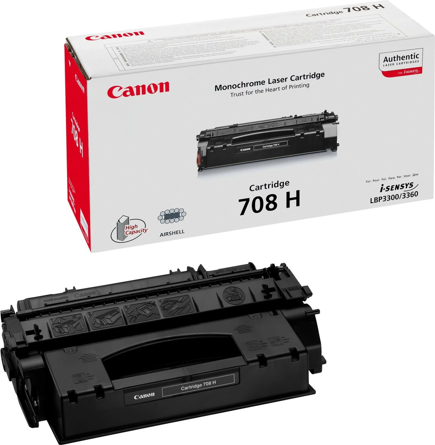Toner z visokim izkoristkom Canon 708H, 6000 strani, črn, 1 kos