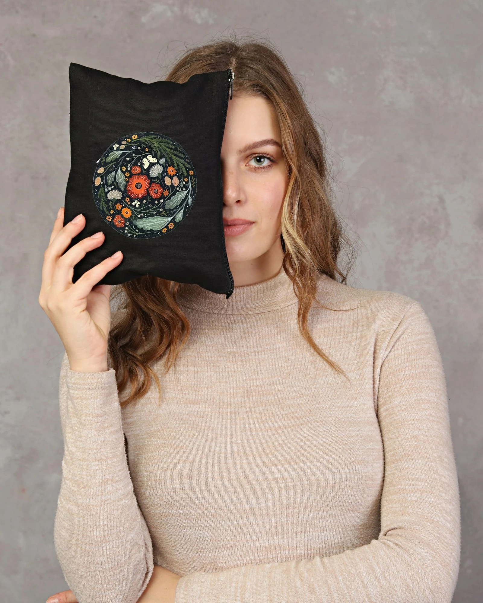 Toaletna torbica za ličila 25x18 cm, črna, Zoozie Bags