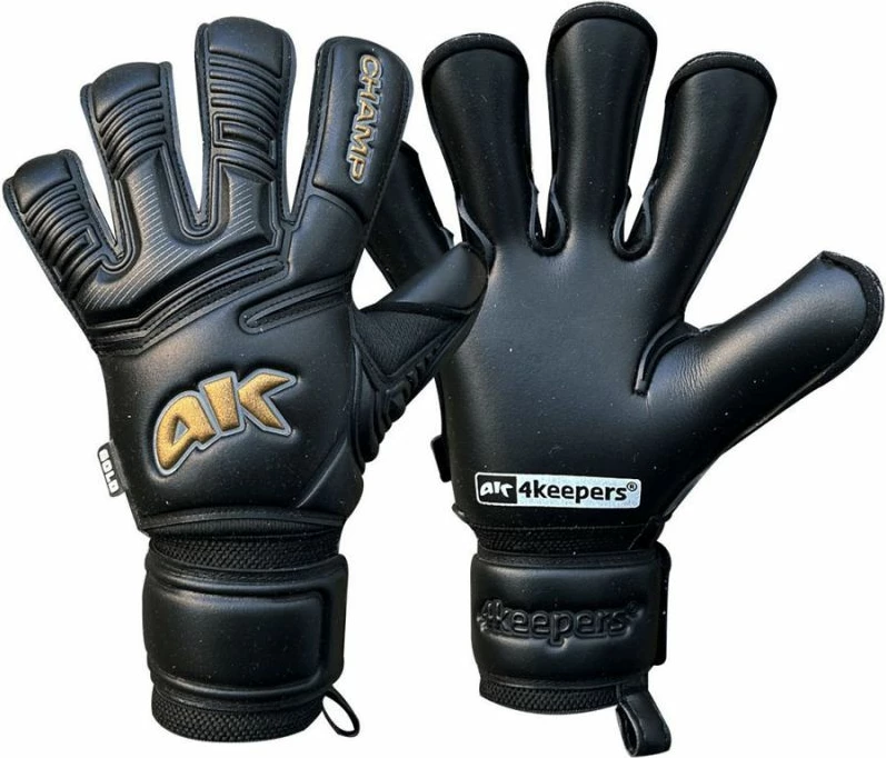 Dresurni rokavice za vratarje za otroke 4keepers, črne