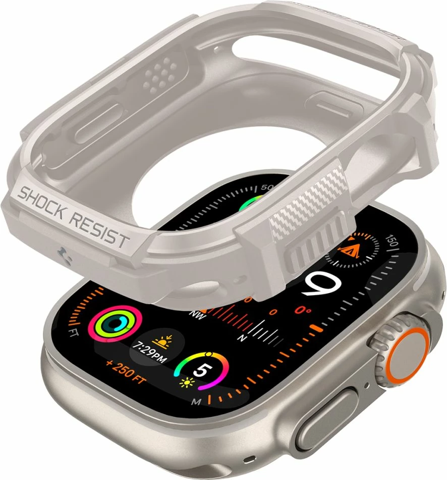 Zaščitna prevleka Rugged Armor za Apple Watch Ultra 1/2 49 mm, bež