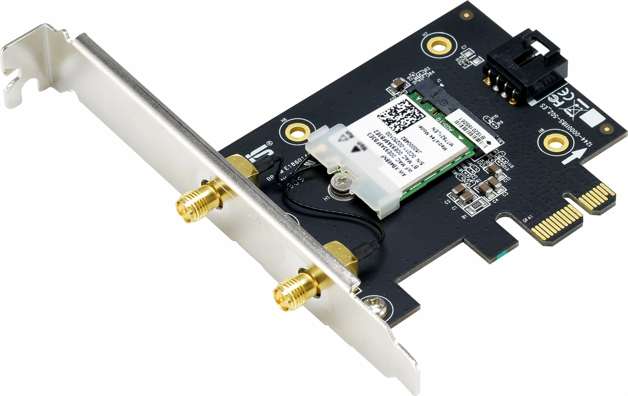 Notranja mrežna kartica ASUS PCE-AX1800, PCI Express, Wi‑Fi 6, Bluetooth 5.2