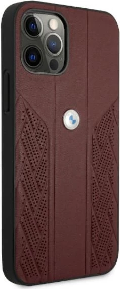 Ovitek za telefon BMW BMHCP12MRSPPR za iPhone 12/12 Pro 6,1", eko usnje, rdeč