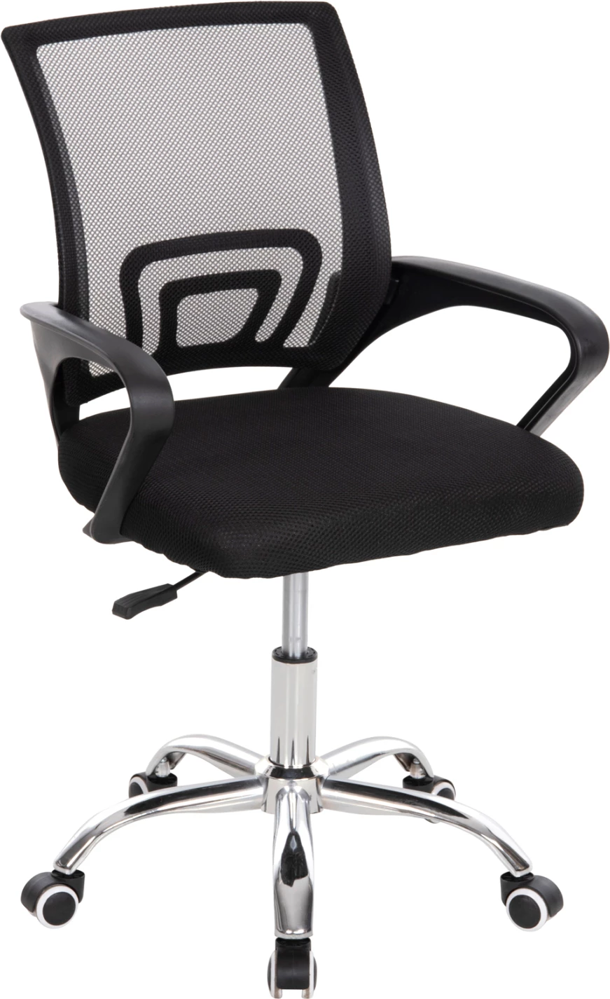 Pisarniški stol BRISTONE FH1058.31 kromirane noge-črna mreža-nagib 56x53x93Hcm