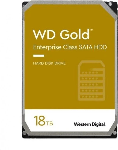Trdi disk, Western Digital, 3,5'', 18 TB, zlata