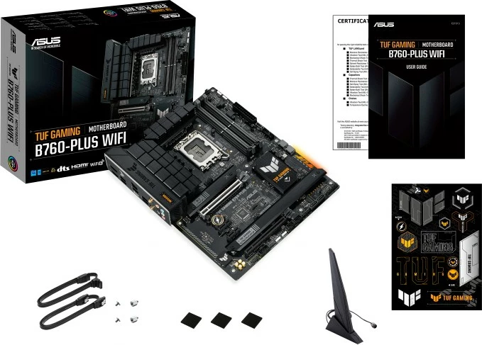 Pllakë amë ASUS TUF Gaming B760-Plus WIFI, Intel, LGA 1700, DDR5-SDRAM, 128 GB