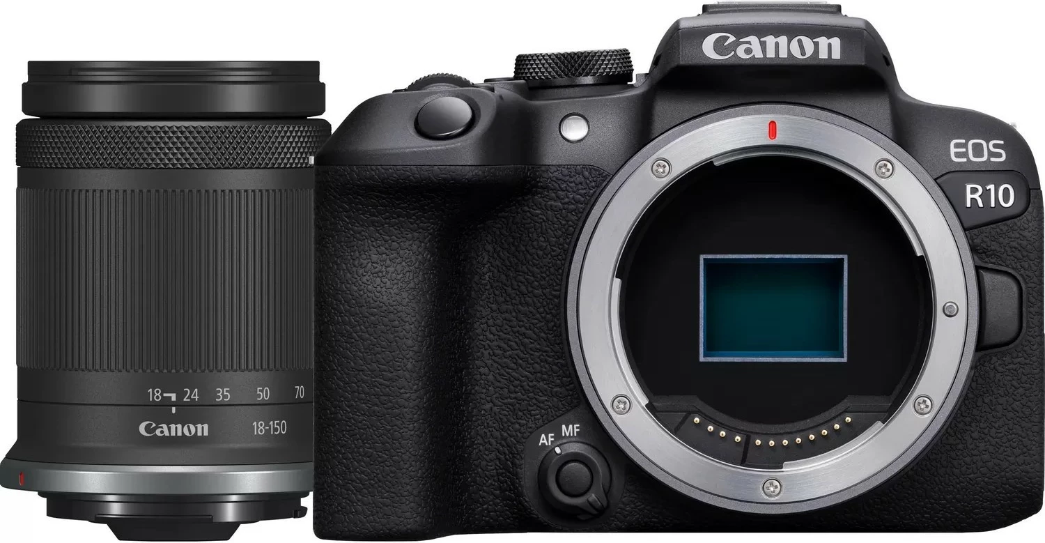 Digitalni fotoaparat Canon EOS R10 s objektivom RF-S 18-150mm F3.5-6.3 IS STM, črn