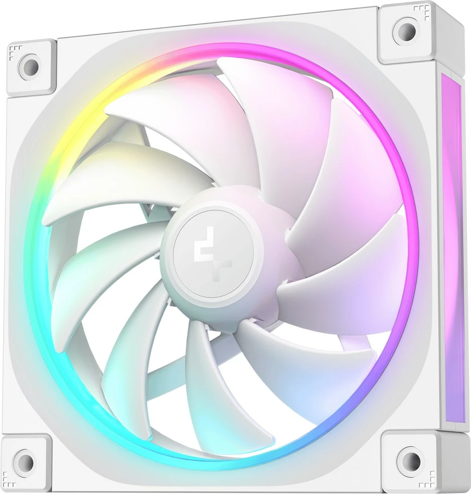 Ventilator za računalniško ohišje DeepCool FL12 WH, 12 cm, bel, 1 kos
