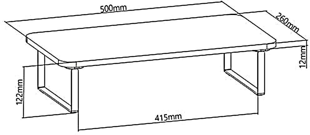 Stojalo za monitor/prenosnik, do 32", 20 kg, črno Maclean MC-933