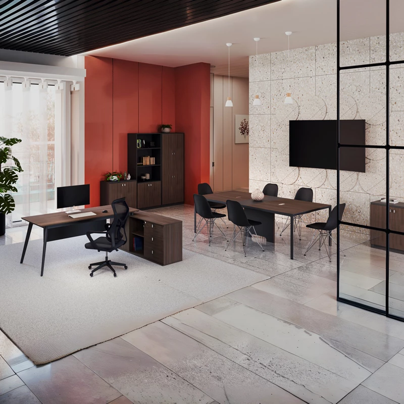 Profesionalna polica za knjige Denith, temno siva, 80x40x200 cm