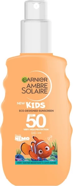Zaščitni sprej za sončenje za otroke Garnier Ambre Solaire Kids Disney SPF50+, 150 ml