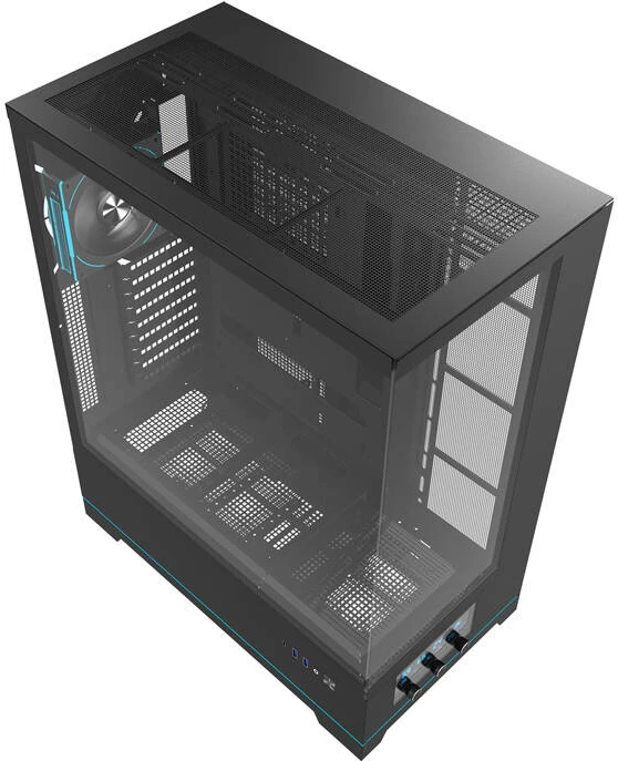 Računalniško ohišje Darkflash DY451L PRO, Big Tower, z 1 ventilatorjem, črno