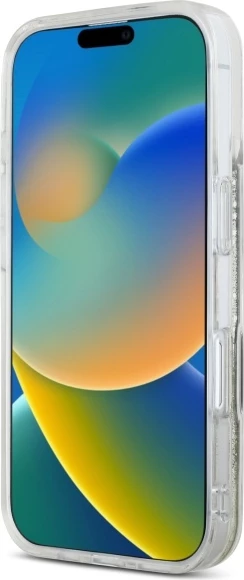 Eleganten zaščitni ovitek z bleščicami Hello Kitty Liquid Glitter Fever MagSafe za iPhone 16, zlata