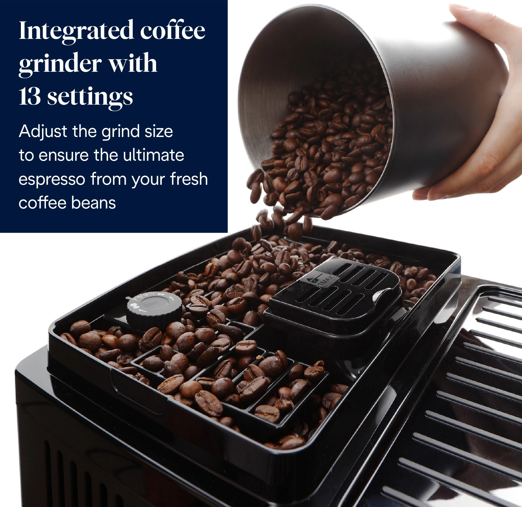 Kavni aparat Magnifica DeLonghi, 1,8 L, 250 g, 1450 W, črn