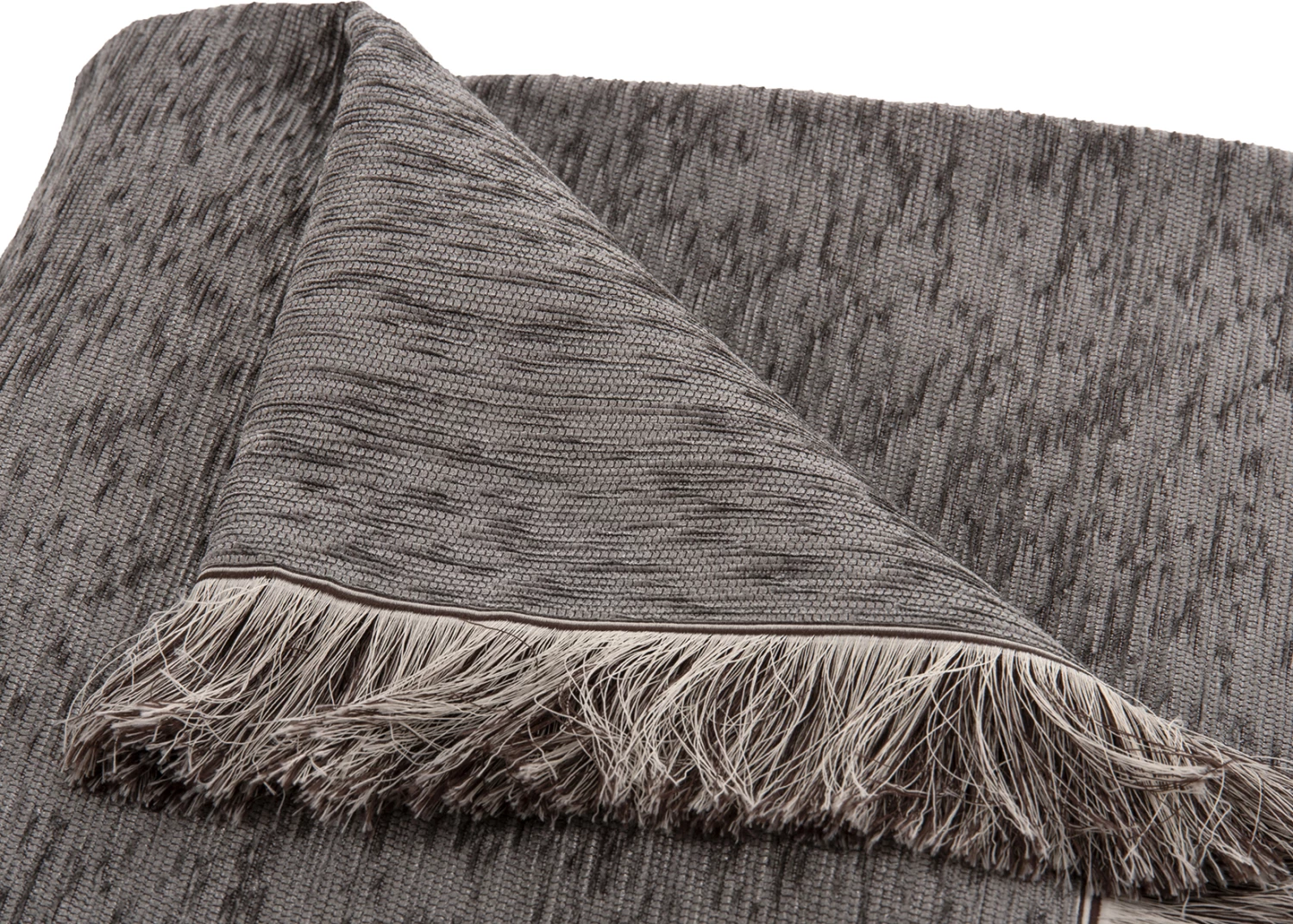 Prevleka za kavč z resicami DREAMTOPIA FH12165.08 v sivi barvi 295x170 cm