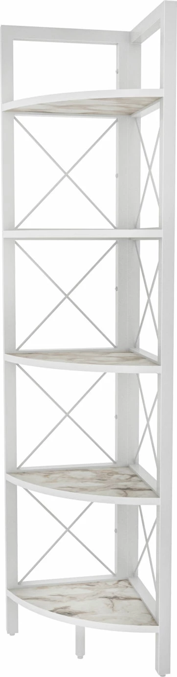 Knjižni regal modernega dizajna, bel, Skye Decor Remo, 30,5x33x160 cm